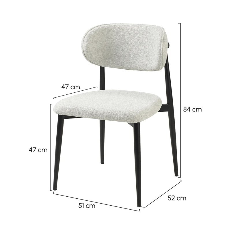 Luna stolica bukle 45 krem