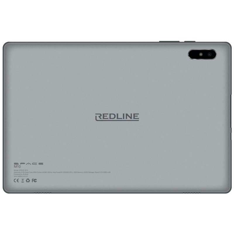 Redline tablet 10.1", IPS 1280x800, CPU 2.0 GHz, 2/32 GB 5000 mAh Space M10