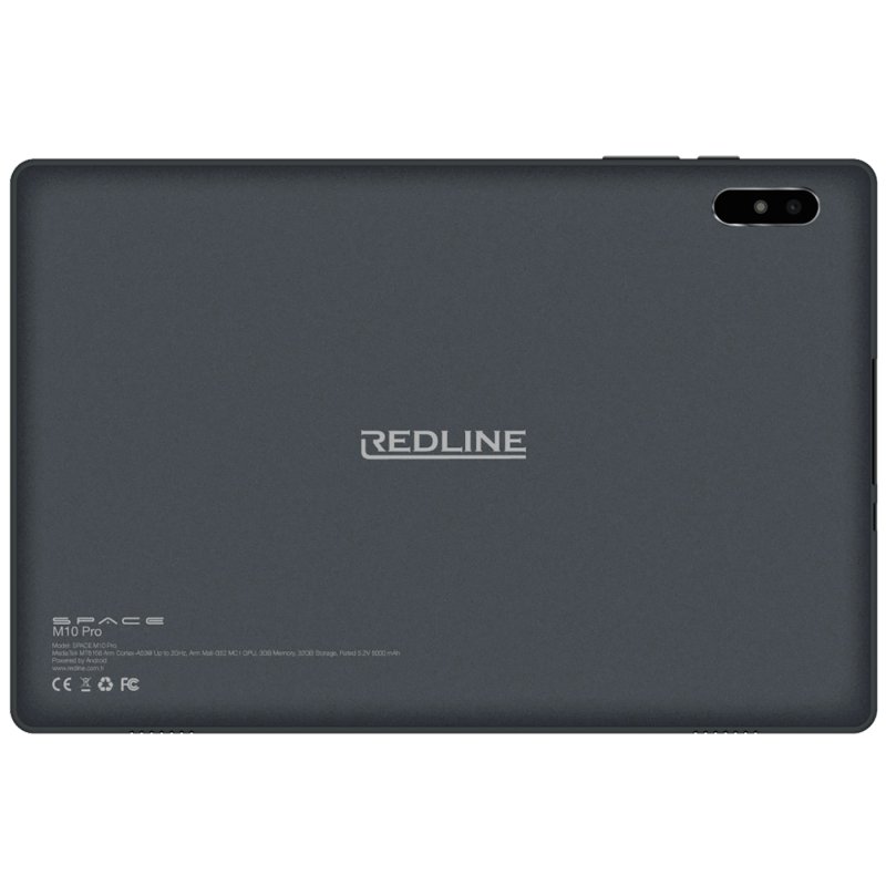 Redline tablet 10.1", IPS 1280x800, CPU 2.0 GHz, 3/32 GB 6000 mAh Space M10 pro