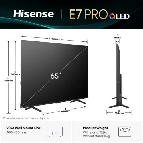 Hisense Smart TV 65E7Q PRO