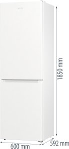 Gorenje kombinovani frižider NRK619EEW4