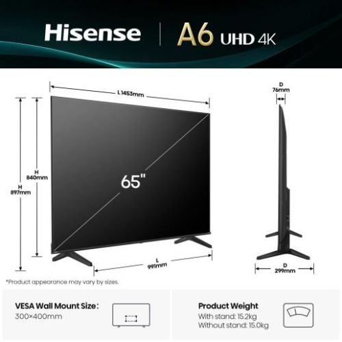 Hisense Smart TV 65A6Q