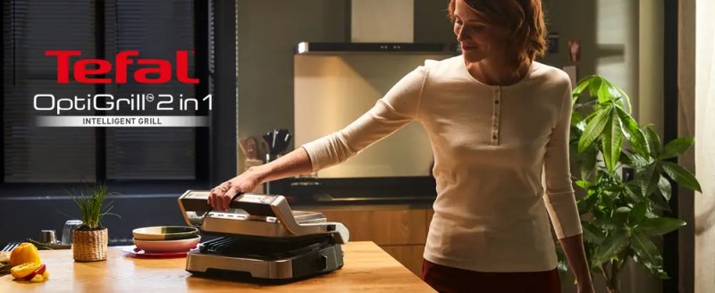 Tefal Optirgrill kontaktni 2u1, 2000W, GC773D30