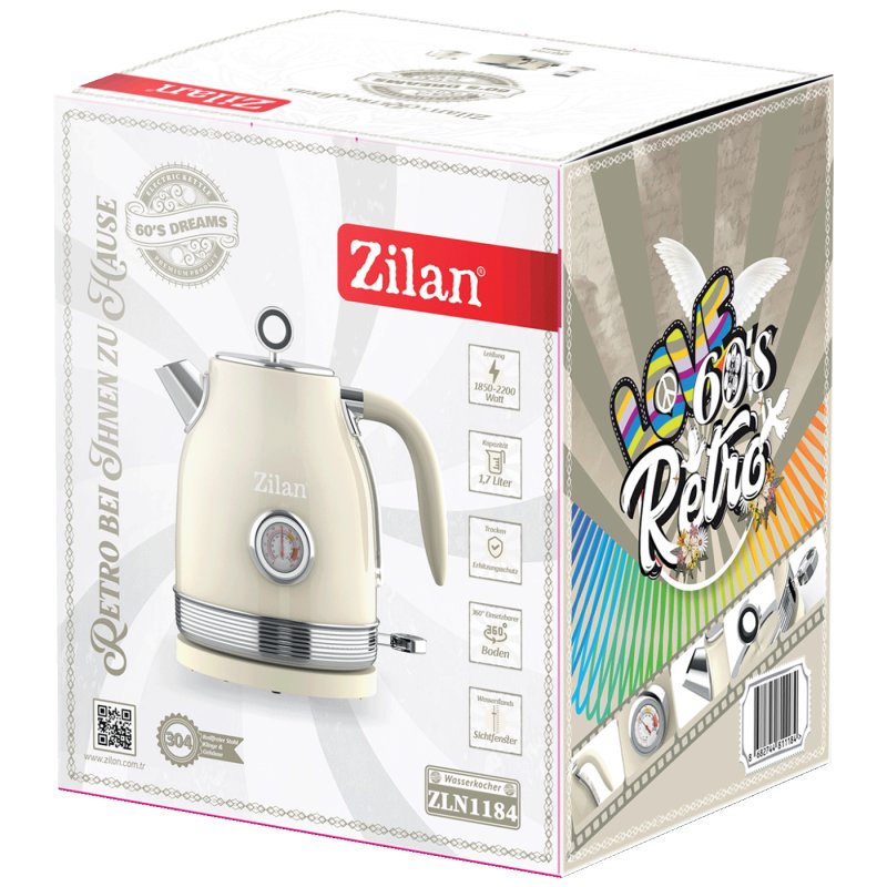Zilan kuhalo za vodu, zapremina 1.7 l, 2200 W, Retro 46305/ZLN1184