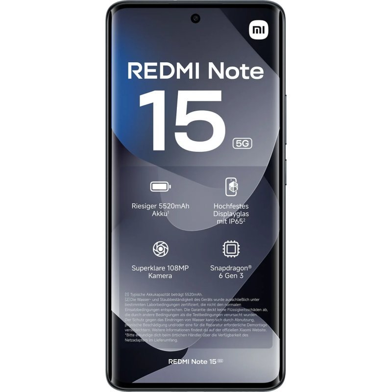 Xiaomi Redmi Note 15, 8+256GB Black