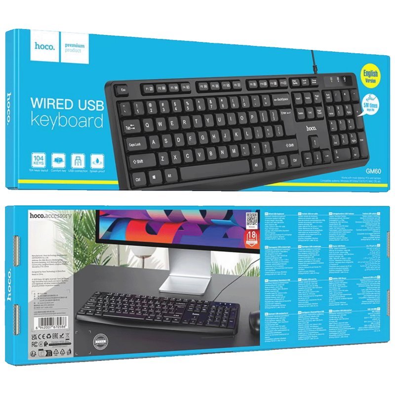 Hoco GM60 tastatura, USB, 75896/HOCO GM60	