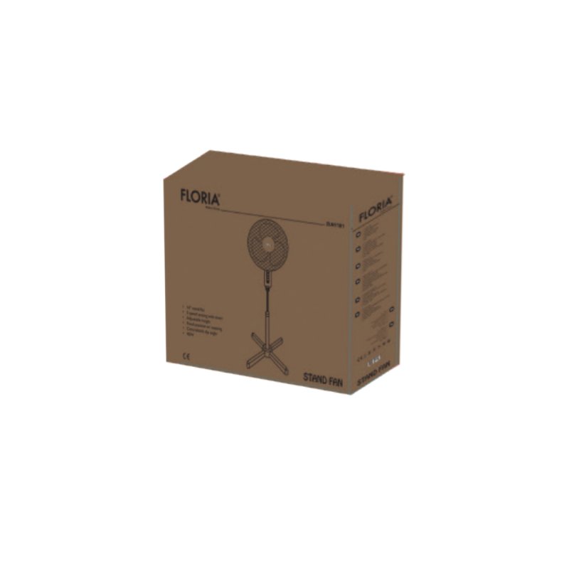 Zilan ventilator sa postoljem, promjer 40 cm, 40 W, crna ZLN1181