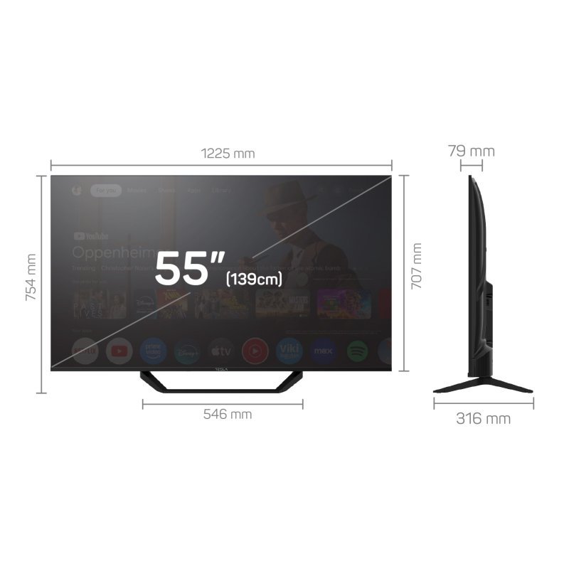 Tesla 55" 4K Google TV 55E655BUS
