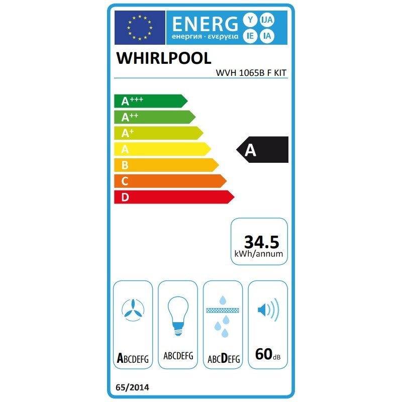 Whirlpool ugradbena ploča sa integriranom ventilacijskom napom WVH 1065B F KIT