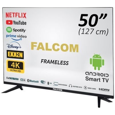 FALCOM LED TV, UHD 4K, Smart, 50LTF022SM