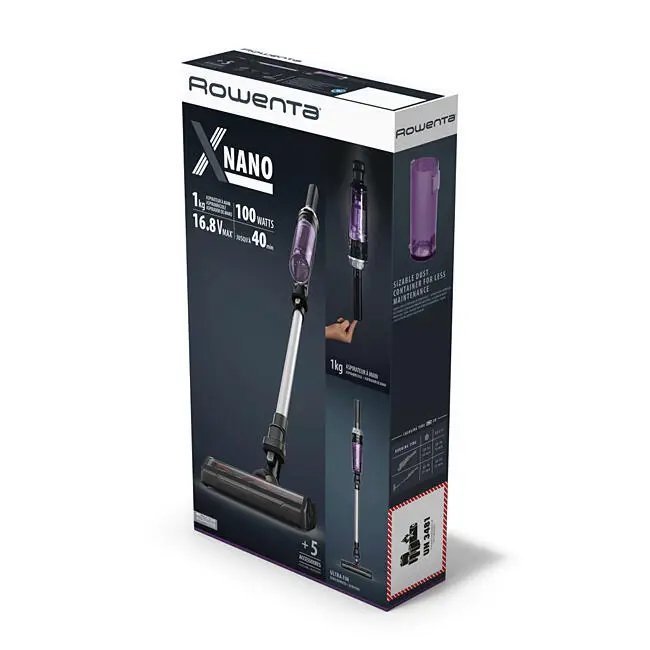 Rowenta štapni usisivač, 2u1, Accu, X-Nano, RH1129WO