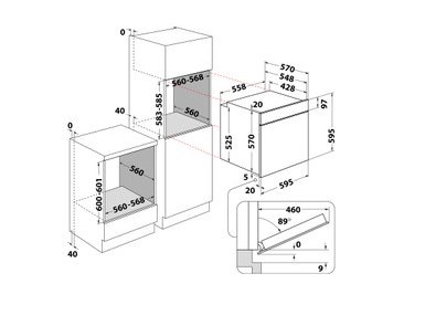 Indesit ugradbena pećnica IO 235H B