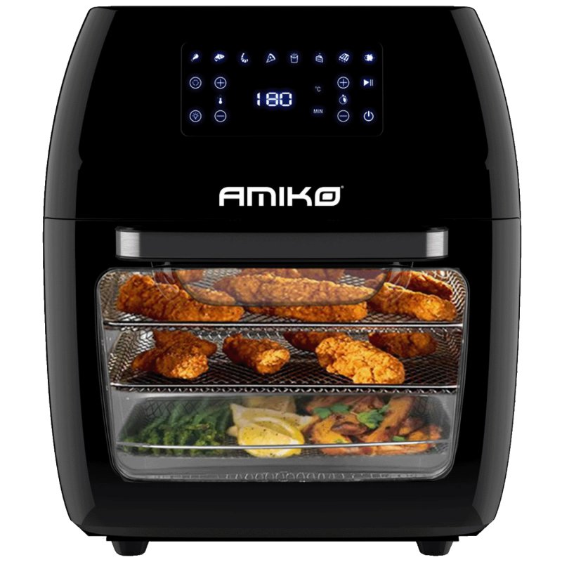 Amiko, Friteza na vrući zrak, sa grilom, 1700W, zapremina 12 l., 36639/AMIKO A80