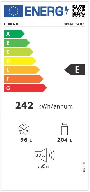 Gorenje kombinovani frižider NRK 6192 AXL4