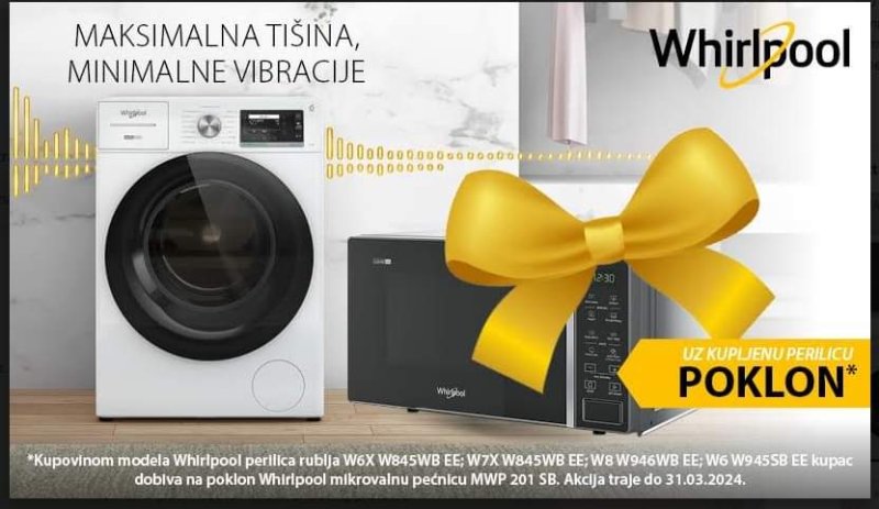 Whirlpool mašina za veš W6X W845WB EE