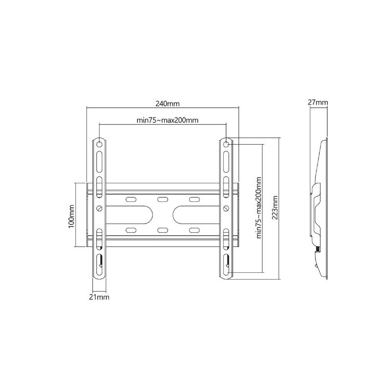 Sencor nosač za TV fiksni 23-42" SHO 4200