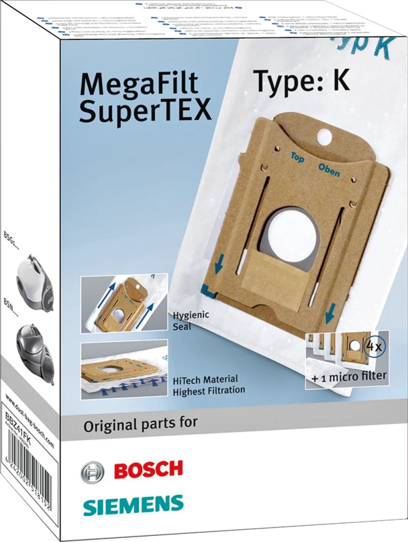 Bosch vrećice za usisivač 4 kom, BBZ41FK