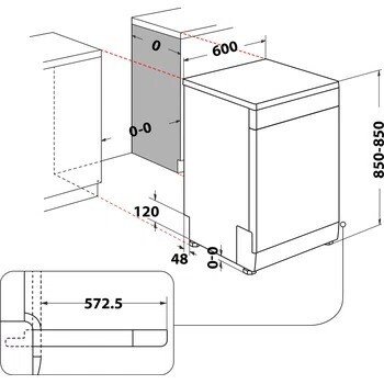 Indesit mašina za suđe D2F HD624 AS