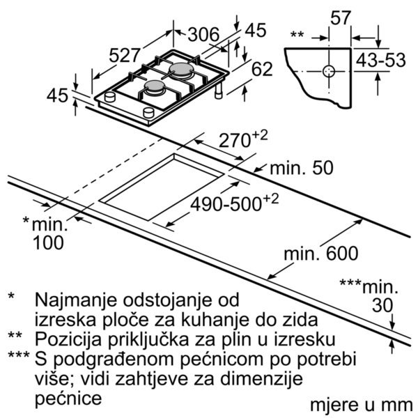 Bosch ugradbena ploča PRB3A6D70