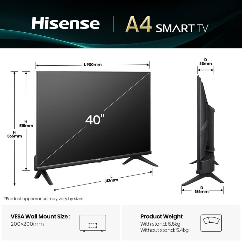 Hisense TV LED 40A4Q