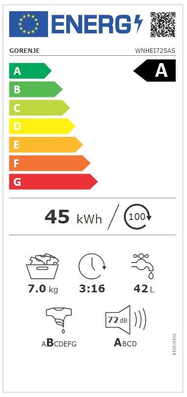 Gorenje mašina za veš WNHEI 72 SAS