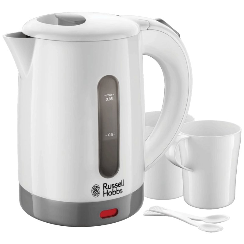 Russell Hobbs kuhalo za vodu, (set kuhalo + 2 čaše), 0,85l 1000W, 44577RH 23840-