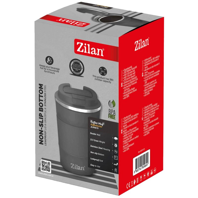 Zilan termos boca 380 ml, siva, 43493/ZLN9879