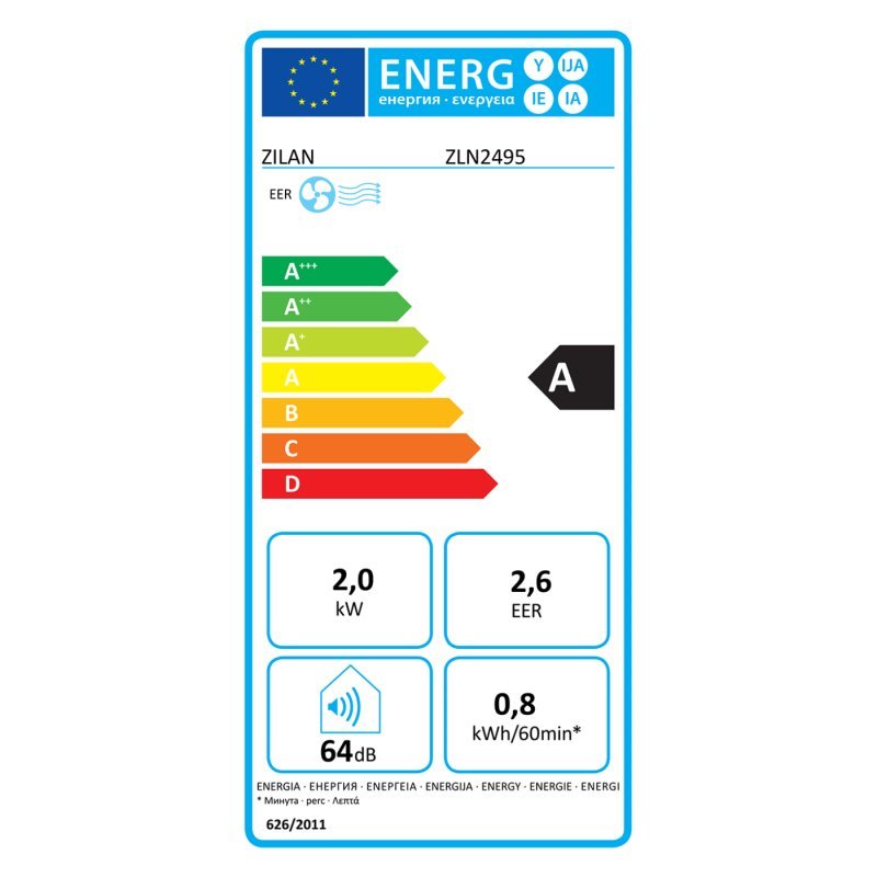 Zilan mobilni klima uređaj, 3u1, 7000Btu, 750W ZLN2495