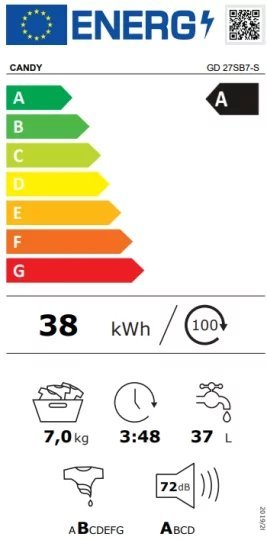 Candy mašina za veš GD 27SB7-S